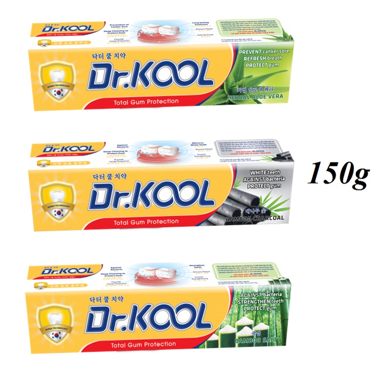 Kem đánh răng Dr. Kool Herbal bảo vệ nướu toàn diện 150g