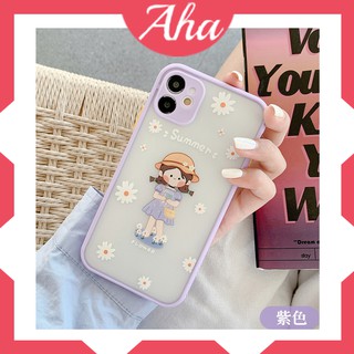 Ốp lưng iphone bảo vệ camera silicon viền tím 6/6s/7/8/plus/x/xs/xr/xs max/11/pro/pro max/12 - Aha Shop