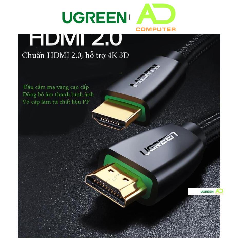 Cáp HDMI 2.0 hỗ trợ 3D, 4K độ dài từ 10-15m UGREEN HD118