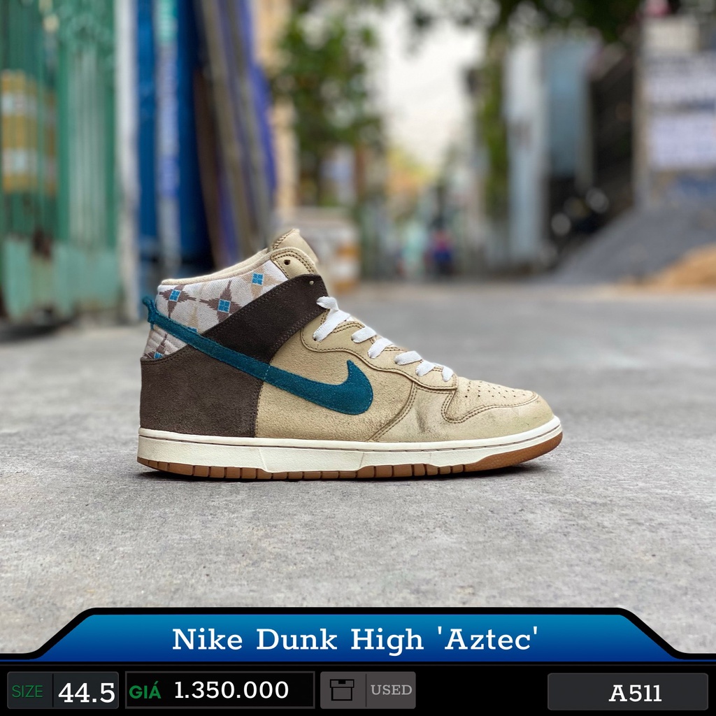 Giày Cũ Nike Dunk High Aztec Size 44.5 2hand chính hãng cam kết real trọn đời - Giày Cũ Sài Gòn