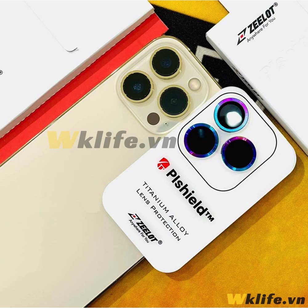 Viền Lens Chống Vỡ Camera Zeelot PIshield Cho 13 Pro / 13 Pro Max Hàng Chính Hãng
