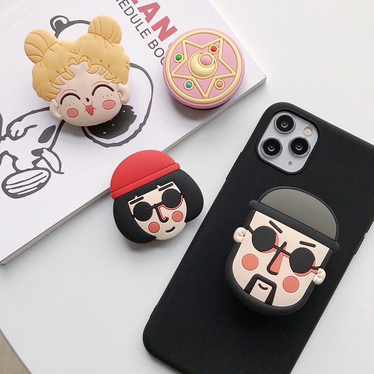 Chống điện thoại Popsocket chất liệu sillicon pop up cao cấp hình cool ngầu