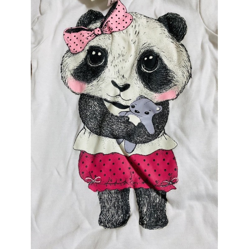 Bộ cotton gấu trúc H&M