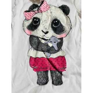 Bộ cotton gấu trúc H&M