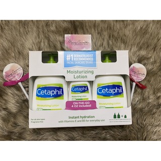 Combo bộ 3 chai kem dưỡng lotion Cetaphil (2 chai 591ml & 1 chai 118ml)