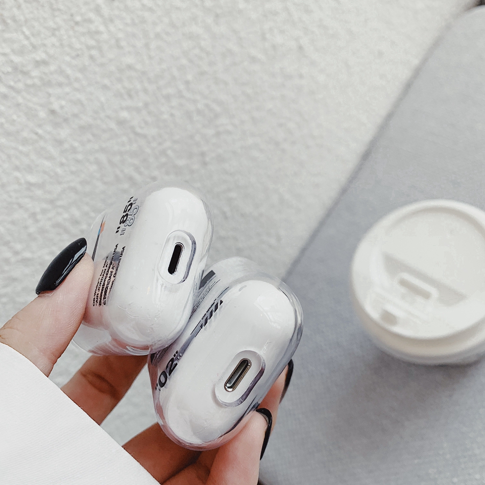 Hộp bảo vệ Airpods bằng nhựa cứng trong suốt
