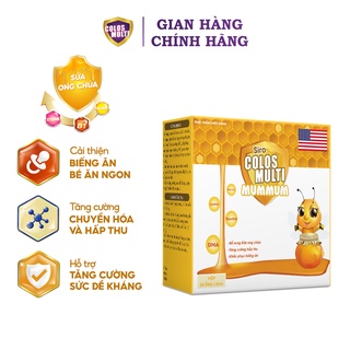 Siro Colosmulti MumMum hộp 20 ống x 10ml hỗ trợ giúp trẻ ăn ngoan, tăng cường hấp thu