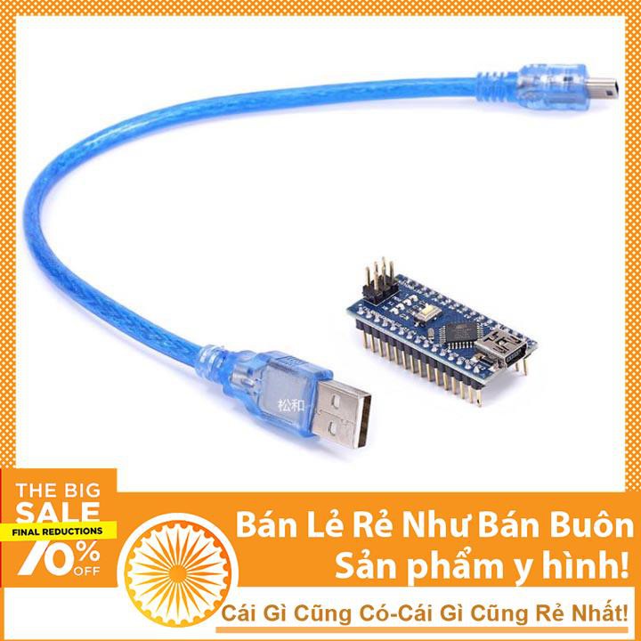 Kit Arduino Nano CH340 - Tặng Kèm Cáp Nạp Code