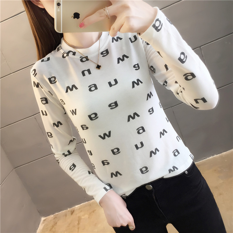 2020 new autumn bottoming shirt women  clothes autumn and winter slim top long sleeve T-shirt | BigBuy360 - bigbuy360.vn