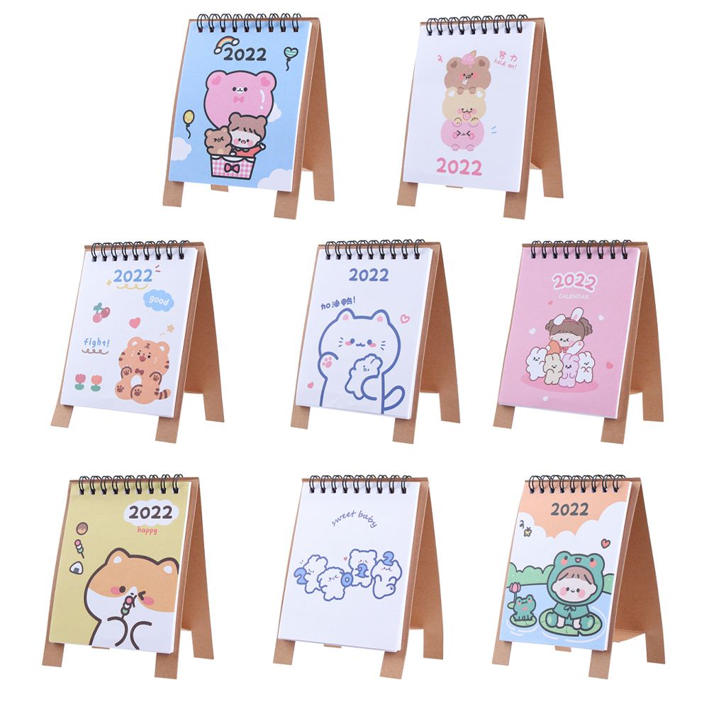 Lịch để bàn mini họa tiết xinh xắn