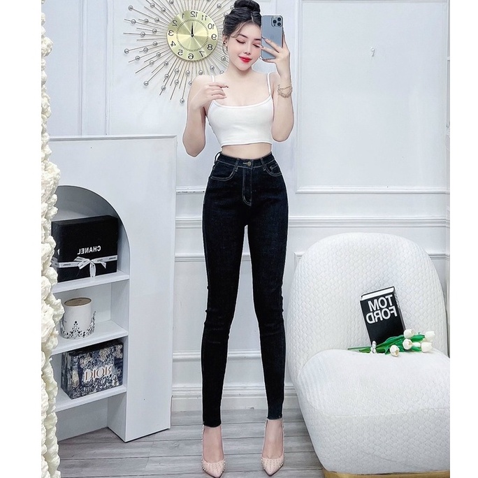 QUẦN JEANS TRẮNG NỮ CẠP CAO, JEANS NỮ LƯNG CAO TRẮNG