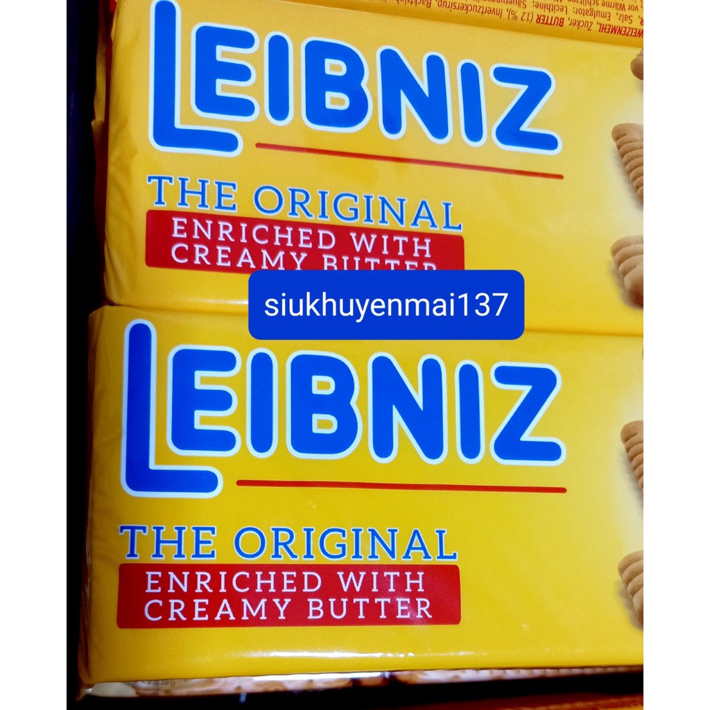 2 vị bánh quy bơ Leibniz gói 200g, DATE 6.2022