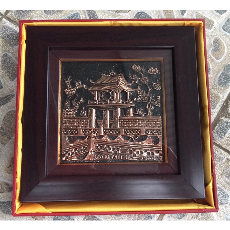 Tranh đồng Chùa một cột, Khuê văn các, Tháp rùa .