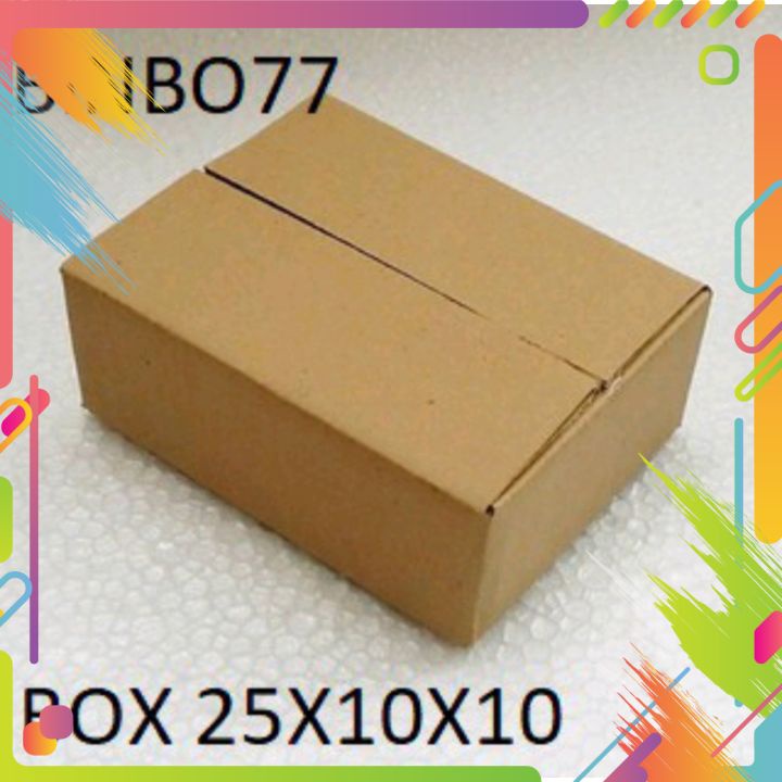 Thùng Carton size 25x10x10 Bộ Combo 100 Hộp