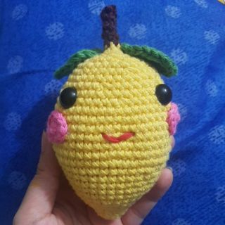 Xoài len handmade má hồng siêu cute