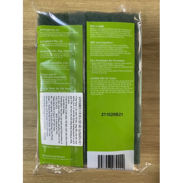 Cước rửa chén siêu sạch 3x Scotch Brite 3M