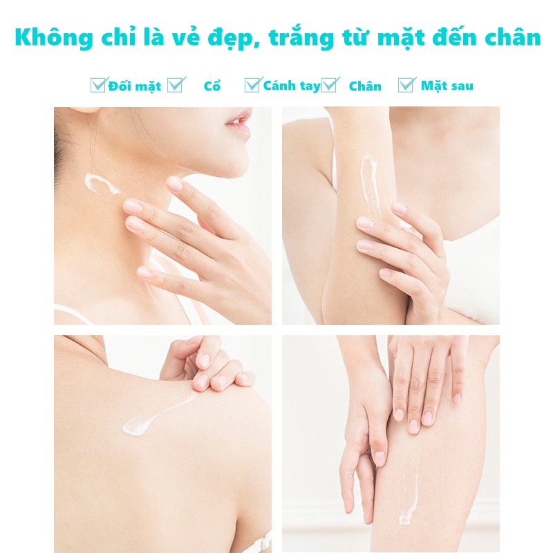 Kem dưỡng trắng cơ thể Niacinamide dưỡng ẩm da làm trắng da toàn thân không gây kích Làm trắng nhanh chóng