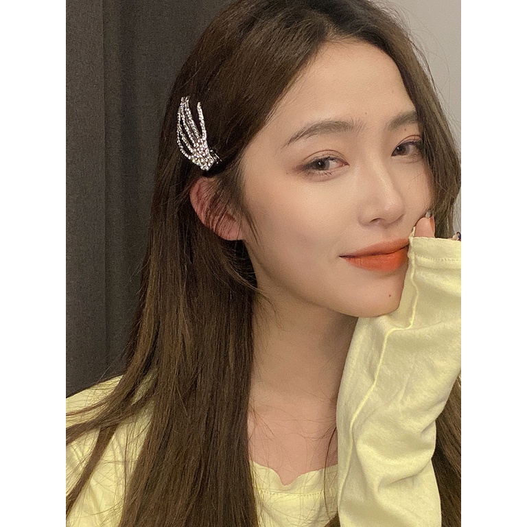 Kẹp Tóc Hình Móng Vuốt Đính Đá Lấp Lánh Phong Cách Hàn Quốc