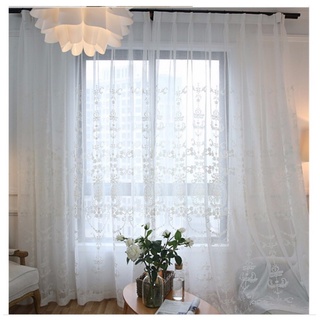 Rèm Voan Trắng Treo Trang Trí Spa - Voan Châu Âu Rèm Cửa MC038