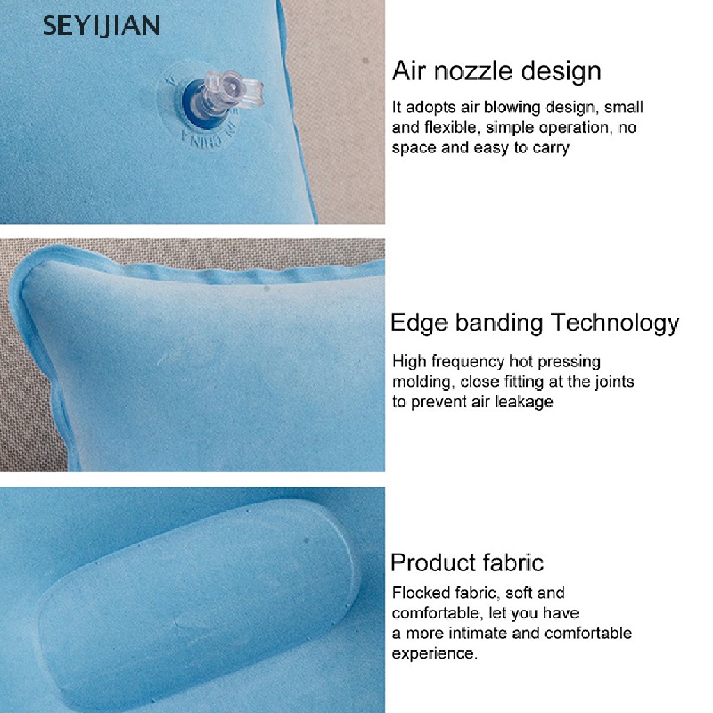 Gối Bơm Hơi Du Lịch Bằng PVC Tiện Dụng