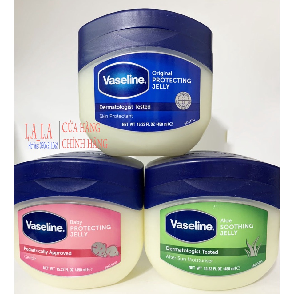 SÁP DƯỠNG ẨM VASELINE PURE PETROLEUM JELLY 50ml , 368g, 450ml