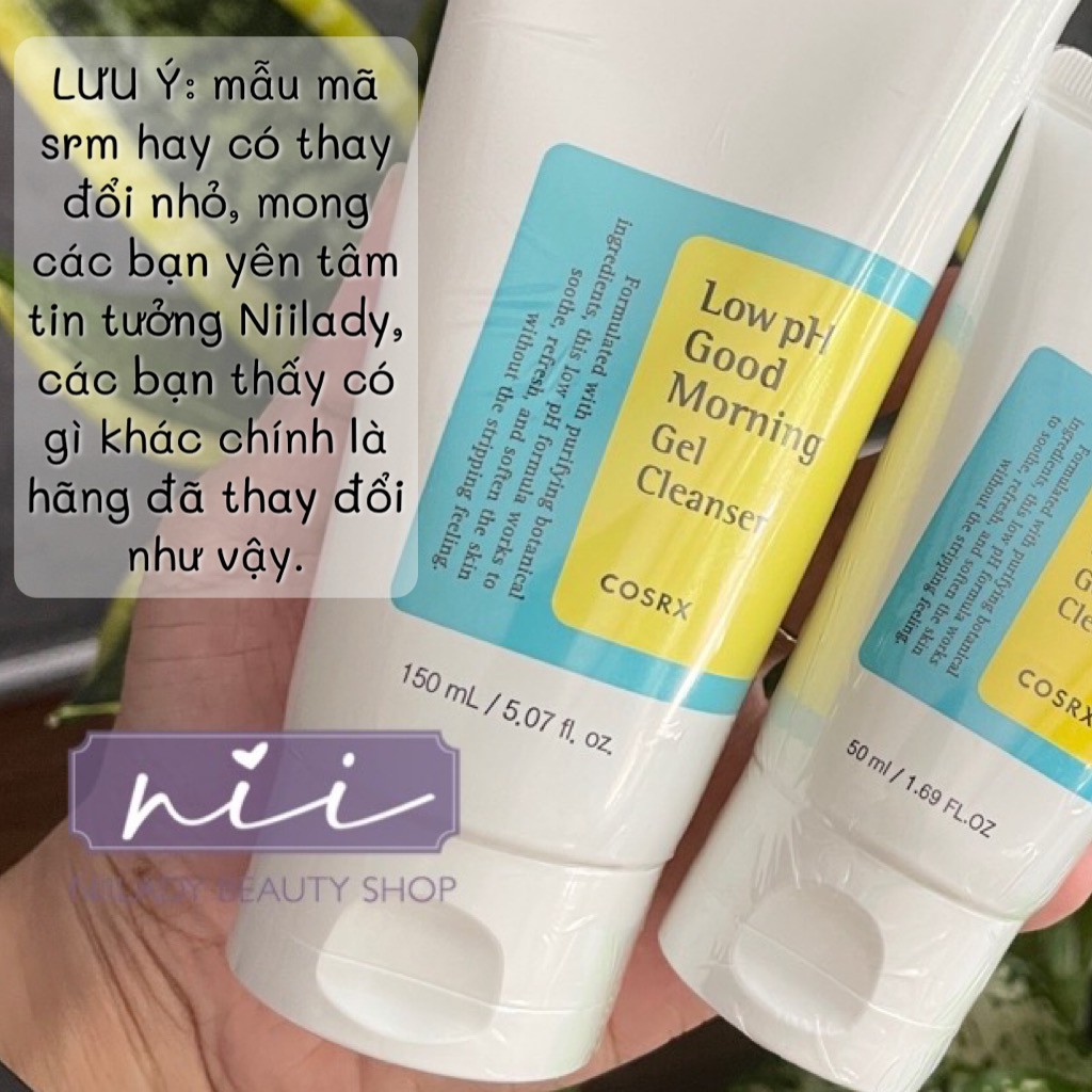 Sữa rửa mặt Cosrx Salicylic ACID Daily Gentle / Cosrx Low PH Good Morning Gel Cleanser