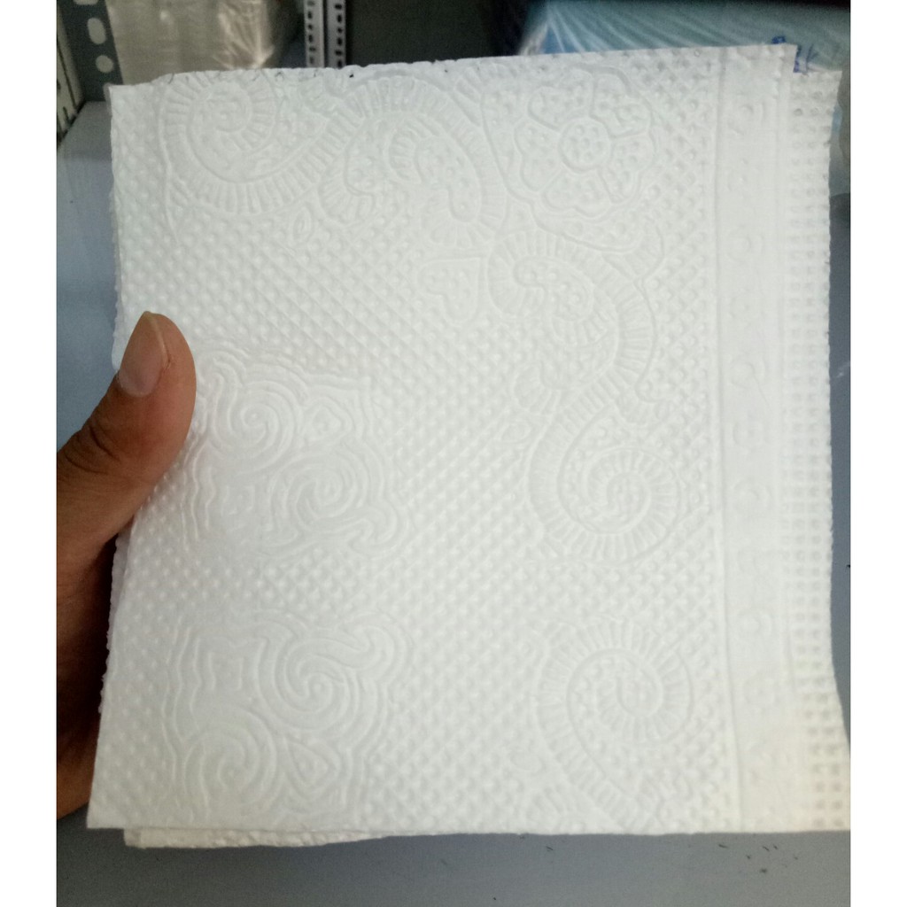 1 BÀNH GIẤY VUÔNG HOA MAI 40 BỊCH
