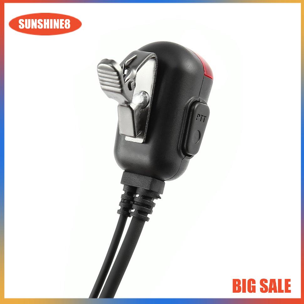 【SUN】2 PIN Mic PTT Covert Acoustic Tube In-ear Earpiece for Kenwood Baofeng