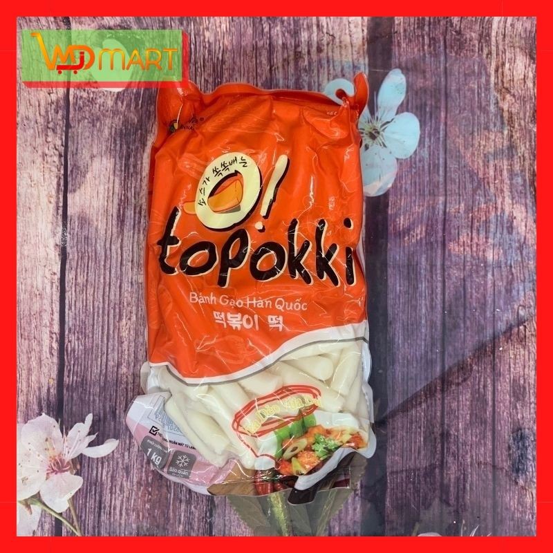 Bánh gạo xào cay Tokbokki Hàn Quốc 1kg