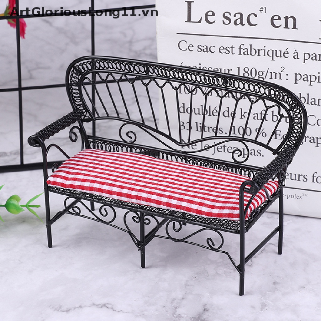 Ghế Sofa Đôi Mini Tỉ Lệ 1: 12 Trang Trí Nhà Búp Bê