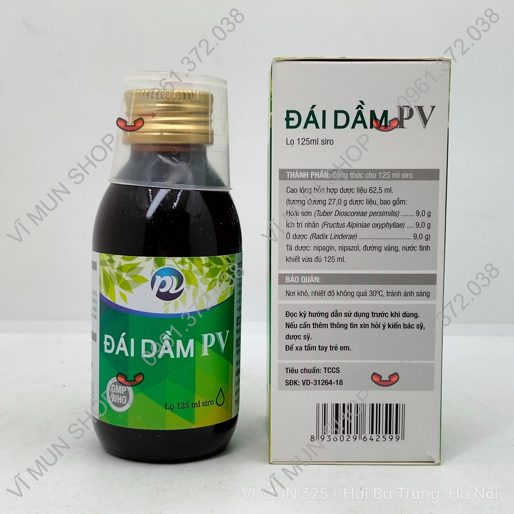 Siro Đái Dầm PV - Chai 125 ml điều tri đái dầm