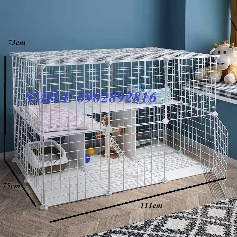 [TẶNG MÓC CHUỒNG] COMBO CHUỒNG, LỒNG LƯỚI LOẠI LỚN BIGSIZE THÉP CHO CHÓ MÈO THÚ CƯNG ĐA NĂNG