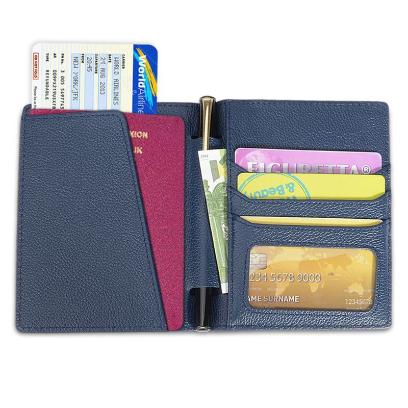 Ví Da Đựng Hộ Chiếu Và Thẻ Tín Dụng Du Lịch Tiện Lợi