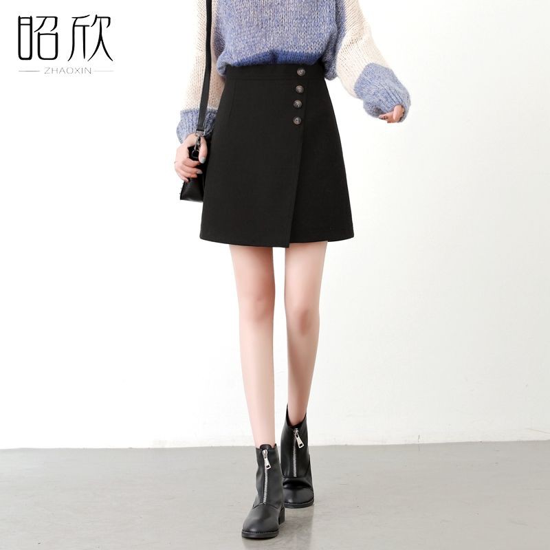 ( BIG SIZE) Chân váy chữ A công sở đắp tà có quần trong | BigBuy360 - bigbuy360.vn