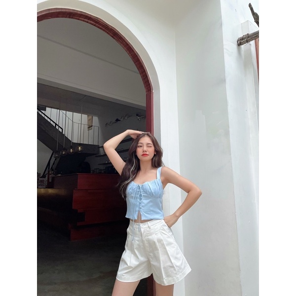ÂME.STUDIO| Áo croptop ngắn tay  - Rachel Top