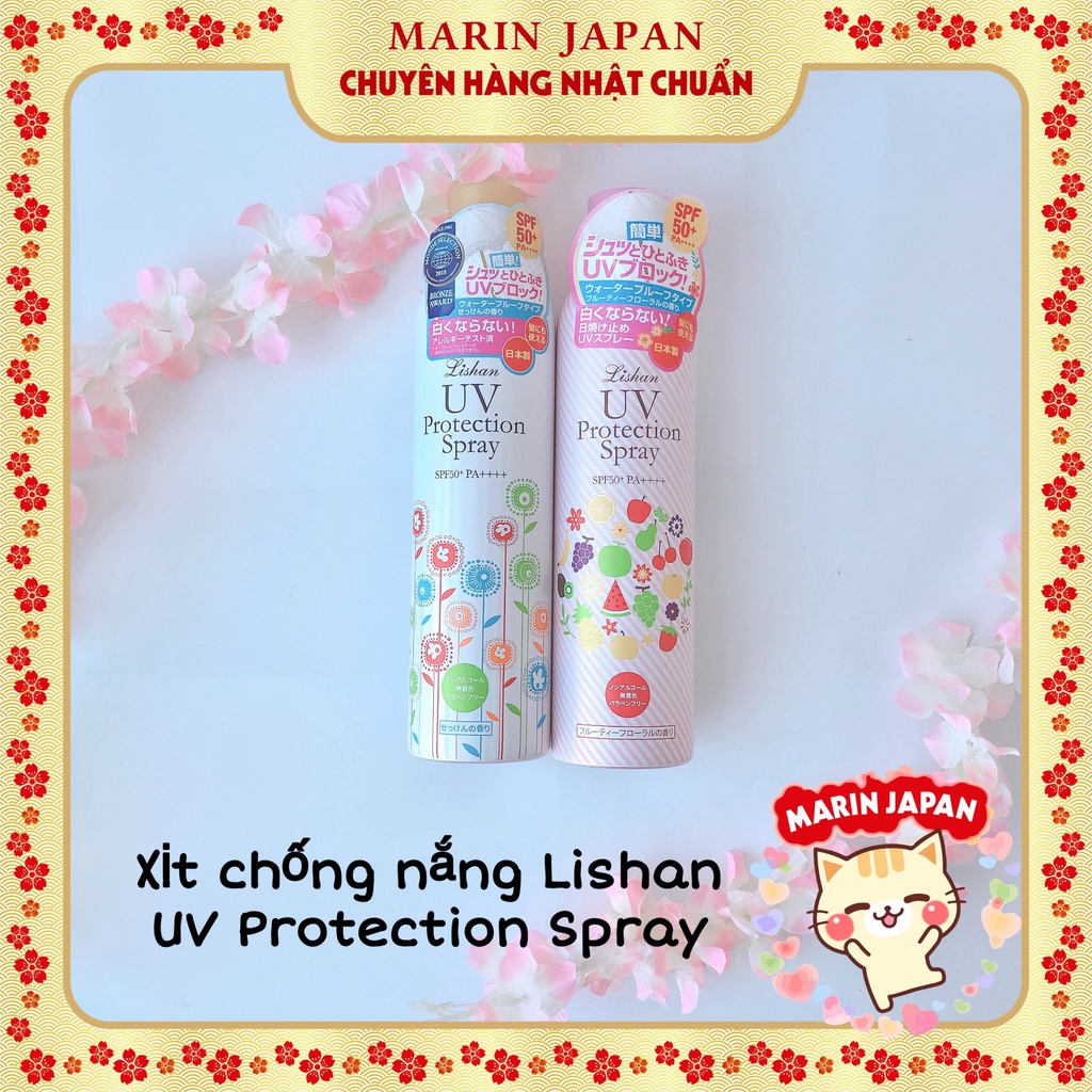 (Sale450k--&gt;&gt; 290k) Xịt Chống Nắng Lishan UV Protection Spray Nhật Bản