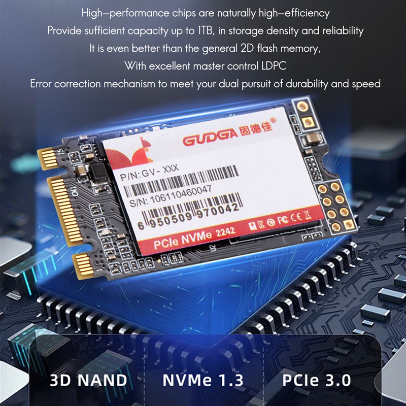 Ổ Đĩa Cứng Ngoài SSD 128GB M.2 NVMe PCIe 3.0 x 2 Lane 2242 Cho Máy Tính Kèm Phụ Kiện | BigBuy360 - bigbuy360.vn