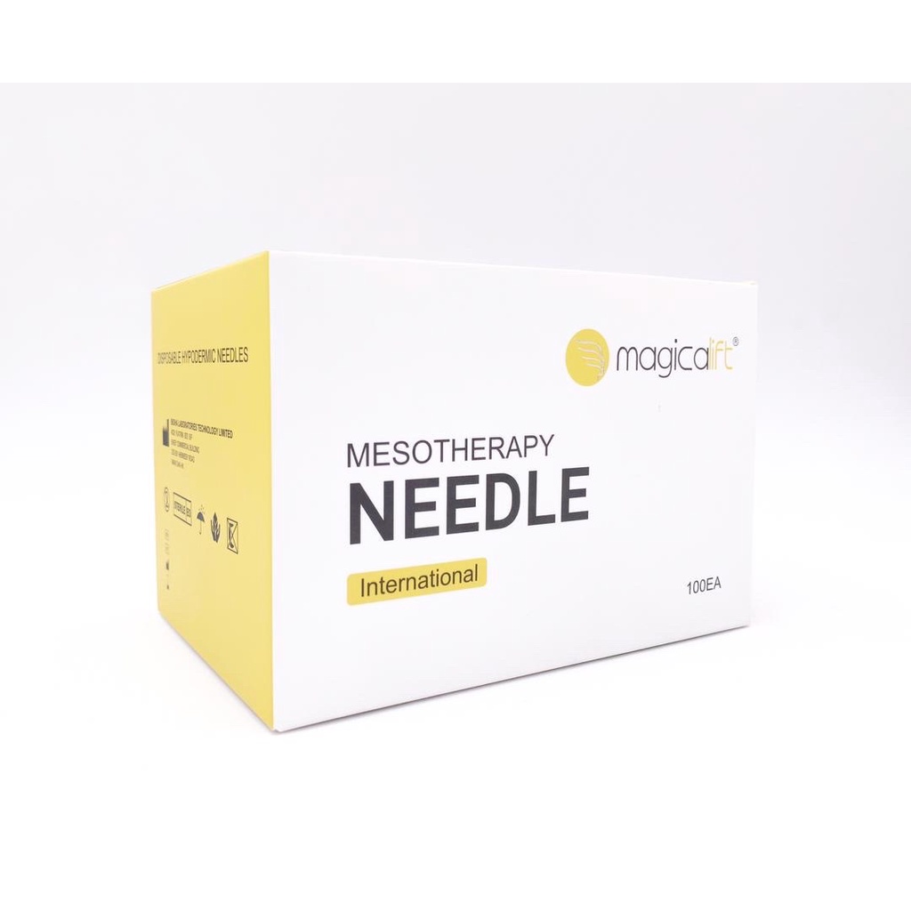 Needle 32G Mesotherapy- Hộp 100 kim Meso 4mm Siêu Nhỏ Cao Cấp Magicalift - Kim Tiêm Căng Bóng PRP Cá Hồi