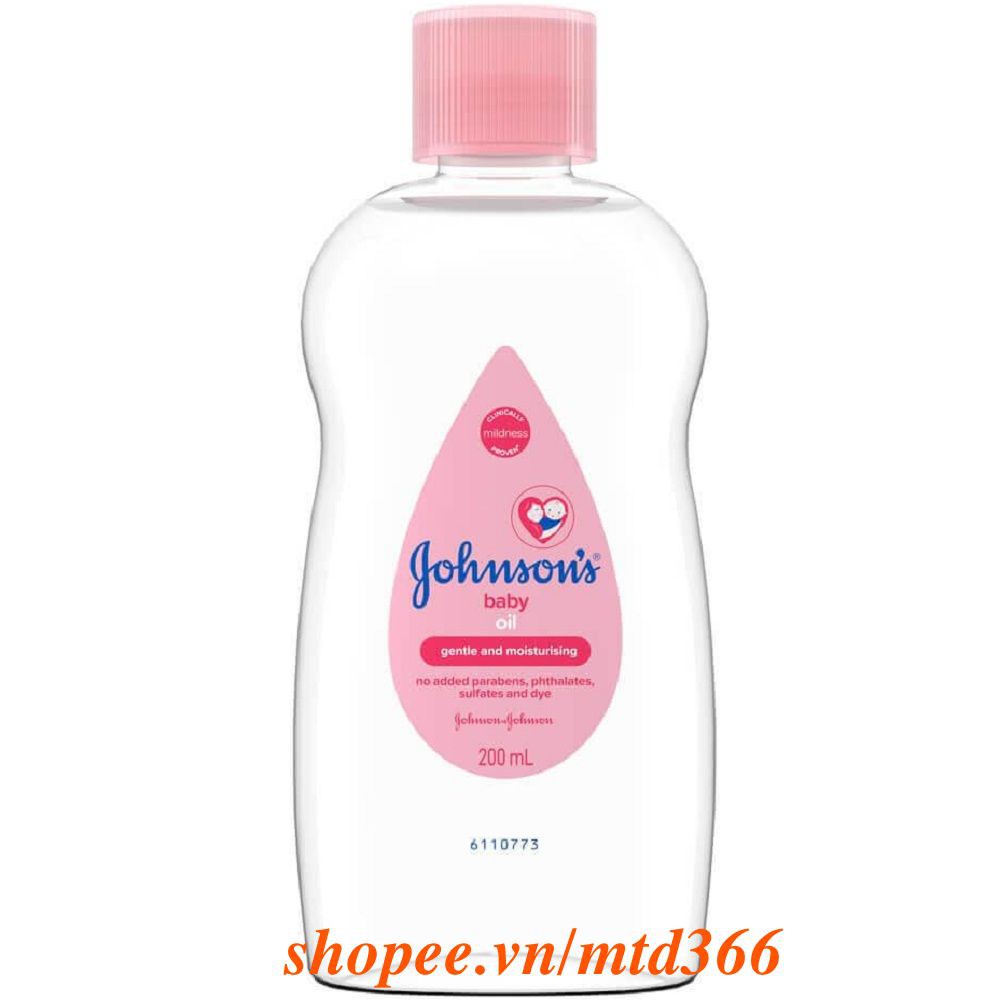 Dầu Massage Em Bé 200ml Johnson's Baby Oil Chinh Hãng.