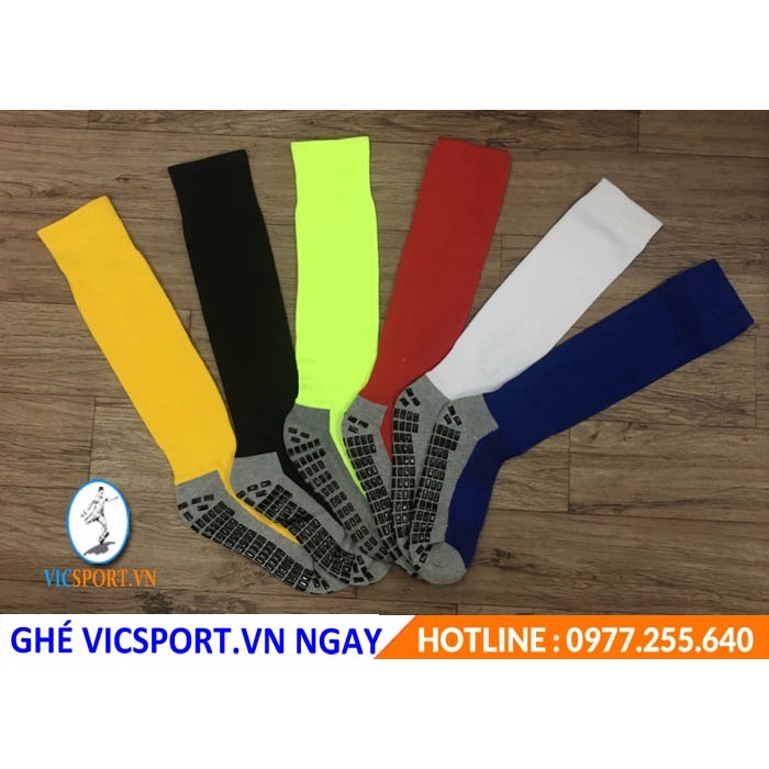 Vớ Tất Dài Thể Thao Bóng Đá Chống Trượt Chính Hãng Hàng Cao Cấp - Vicsport