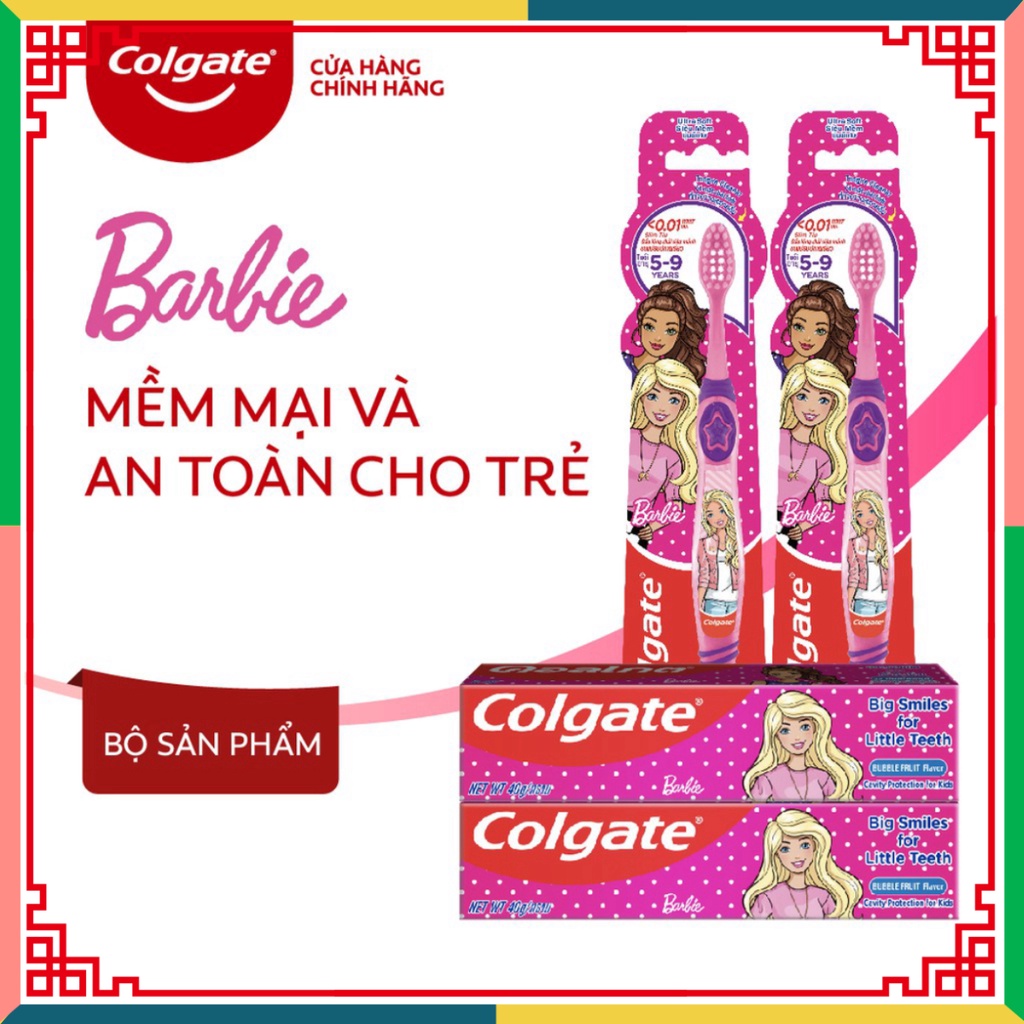 Bàn chải Colgate Barbie cho trẻ em