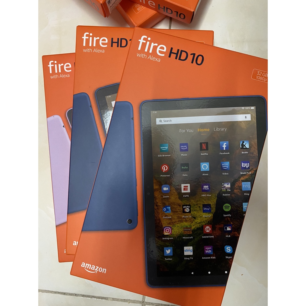 [Xả lỗ do Covid] Máy tính bảng Amazon Fire HD 10 2021 3GB Ram/Cpu 8 Nhân/Full HD | Phiên Bản Nâng Cấp Mới Nhất 2021 | Mớ