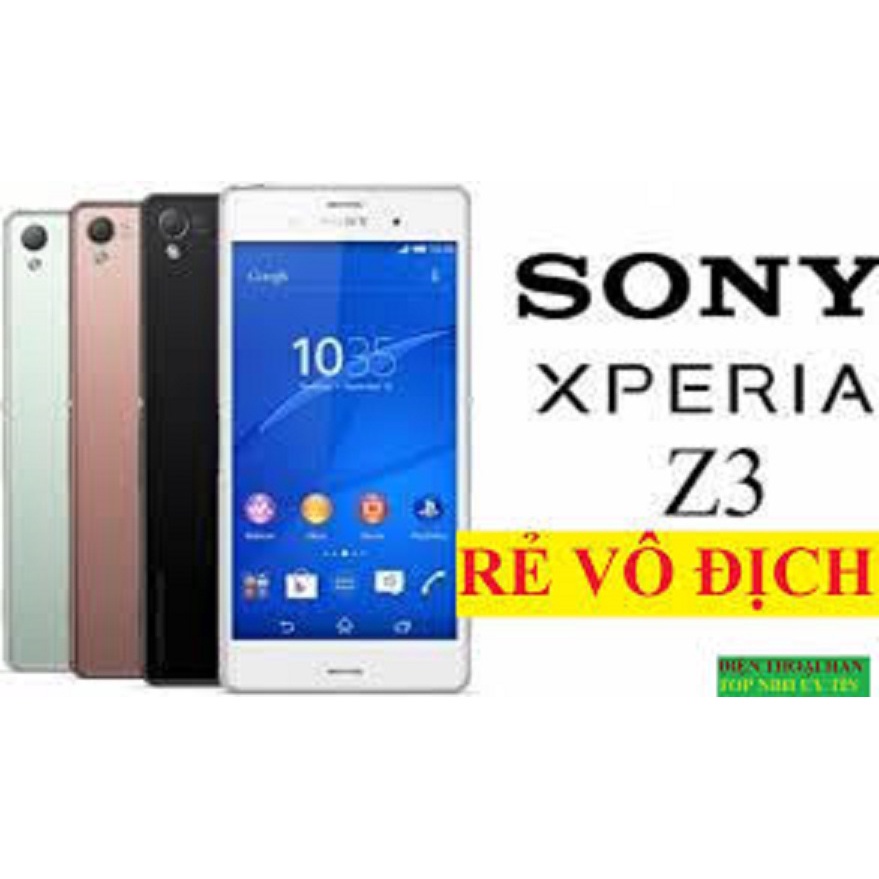 điện thoại Sony Xperia Z3 ram 3G bộ nhớ 32G mới, chơi game mượt