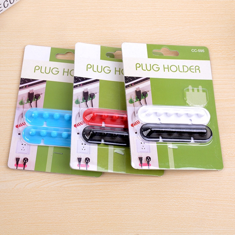 2pcs Clip Clamp Cable With Adhesive Jp5