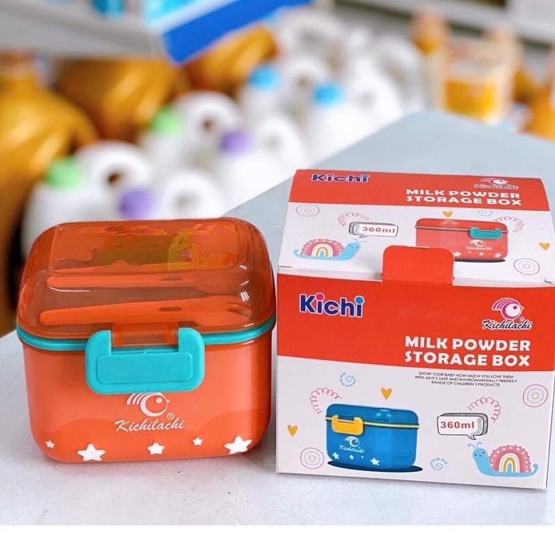 Hộp Đựng Sữa Bột 360ml Kèm Thìa Gạt Tiện Dụng Hộp Đựng Sữa Cho Bé Khi Đi Chơi, Đi Du Lịch, Chống Thấm Nước Sumishop2019