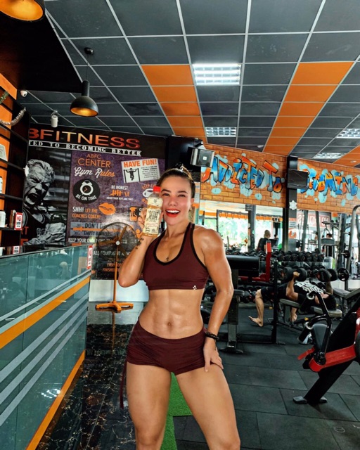 ÁO BRA TẬP GYM ĐÔ ĐÔ VIỀN CỔ TIM CỰC XINH