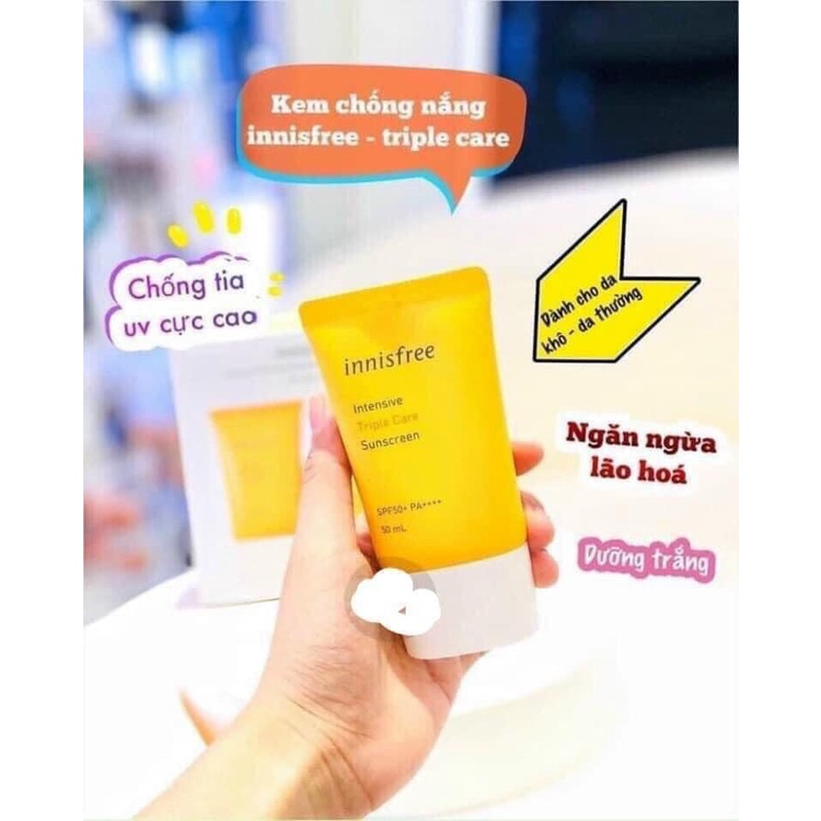 Kem Chống Nắng  Cao Cấp Innisfree Lâu Trôi  Sáng Da