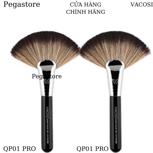 Cọ phủ quạt VACOSI PRO FAN POWDER QP01 cọ trang điểm chuyên nghiệp