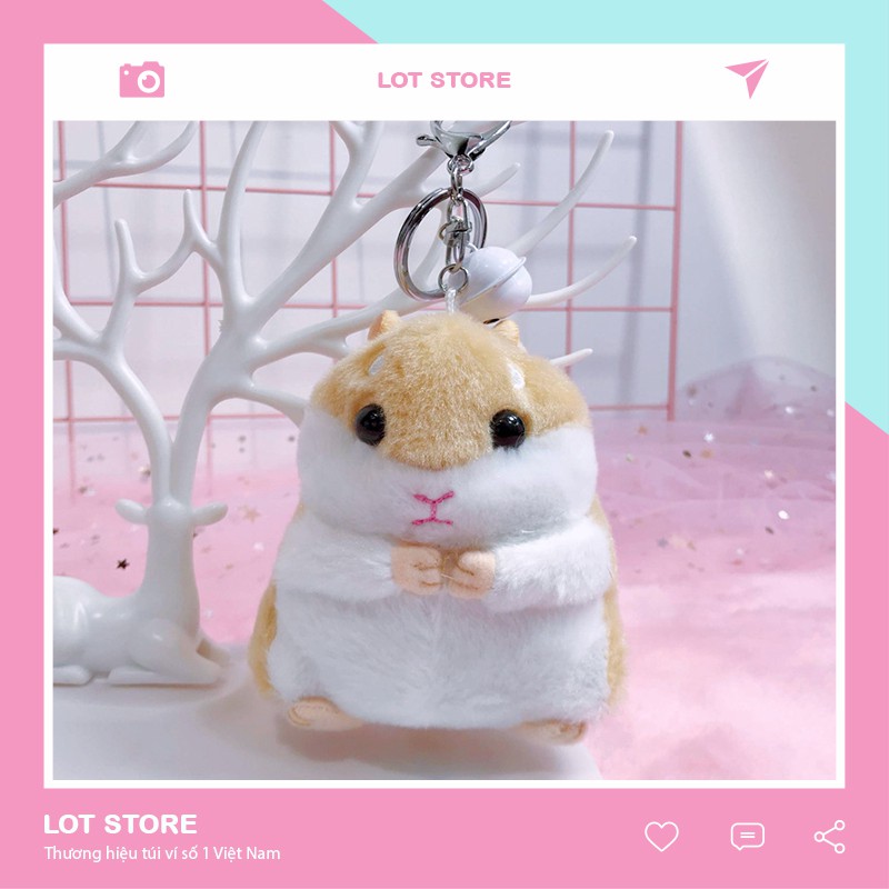 Móc khóa hình gấu treo balo túi xách siêu cute LOTSTORE MK07