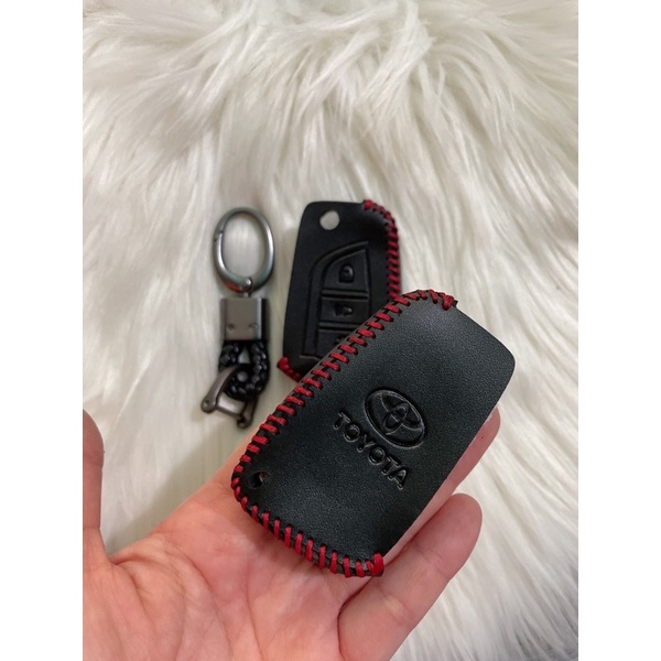 Bao Da Chìa Khoá Gập 3 nút Toyota Innova Fortuner